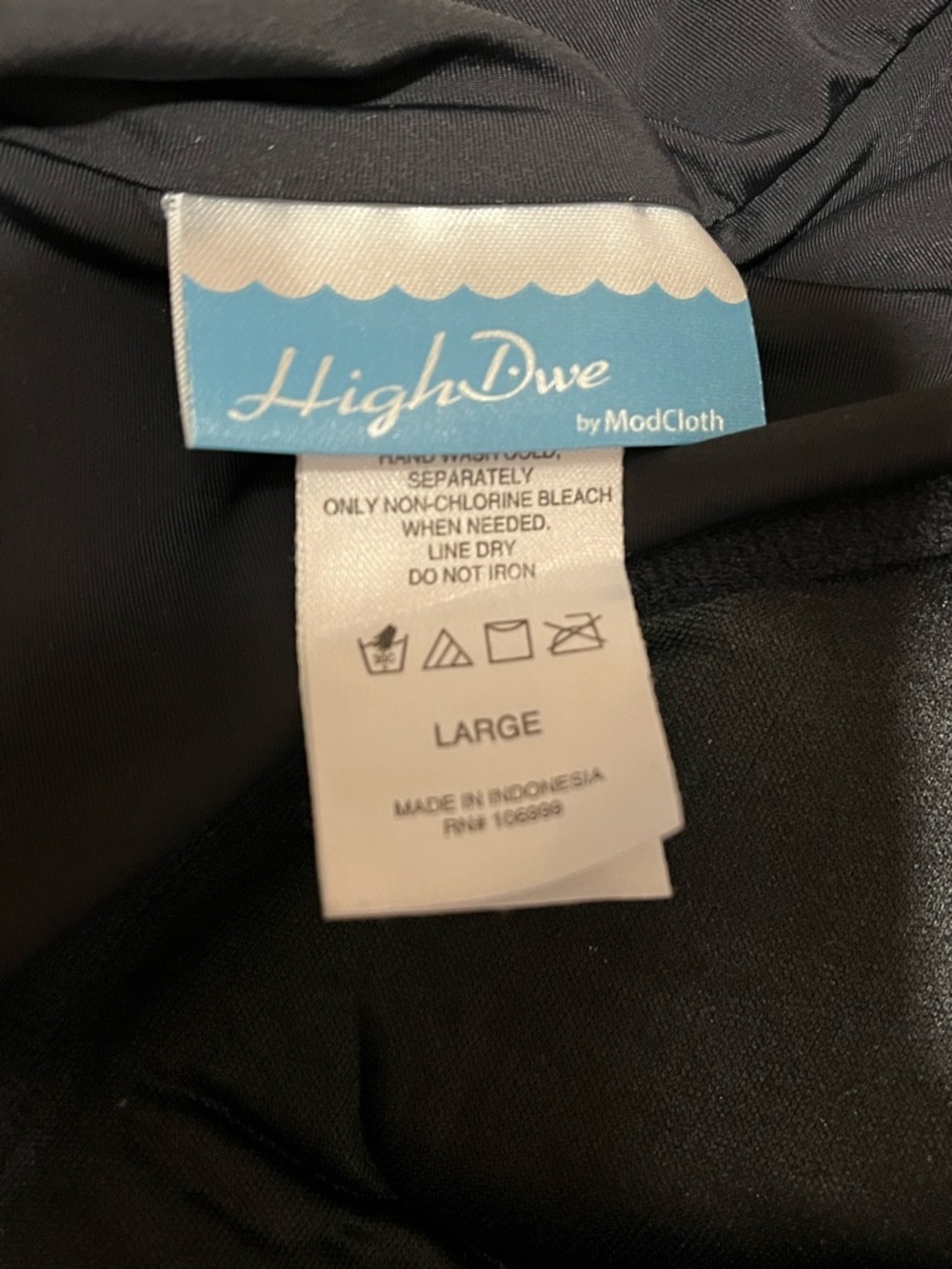 HighDive by Modcloth Retro Floral One Piece Swimsuit Size L - Picture 2 of 5